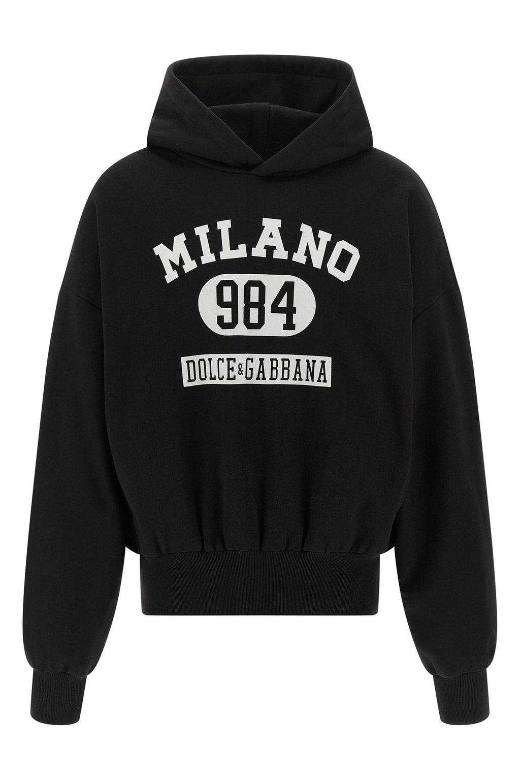 DOLCE & GABBANA Flocked print hoodie For Men 100% cotton