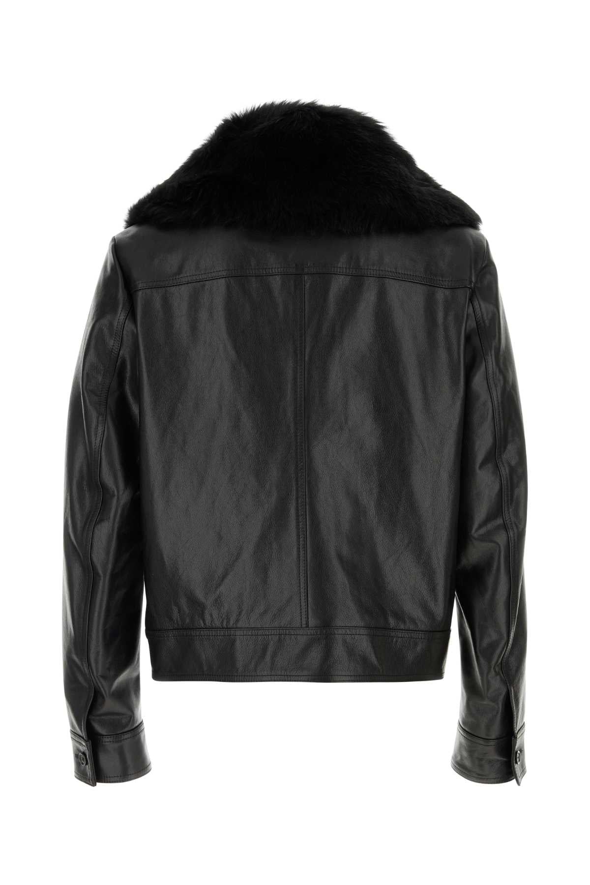 DOLCE & GABBANA GIACCA For Men Exterior: 100% Bovine leather Lining: 100% Viscose
