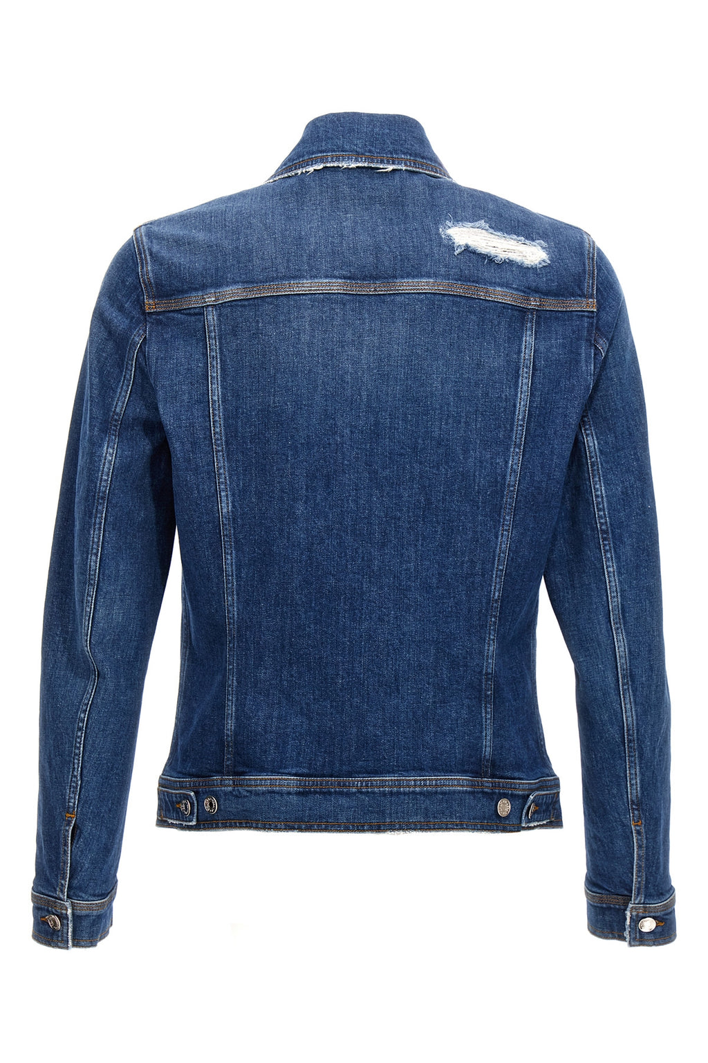 DOLCE & GABBANA Denim jacket with used effect For Men 98% cotton, 2% elastane