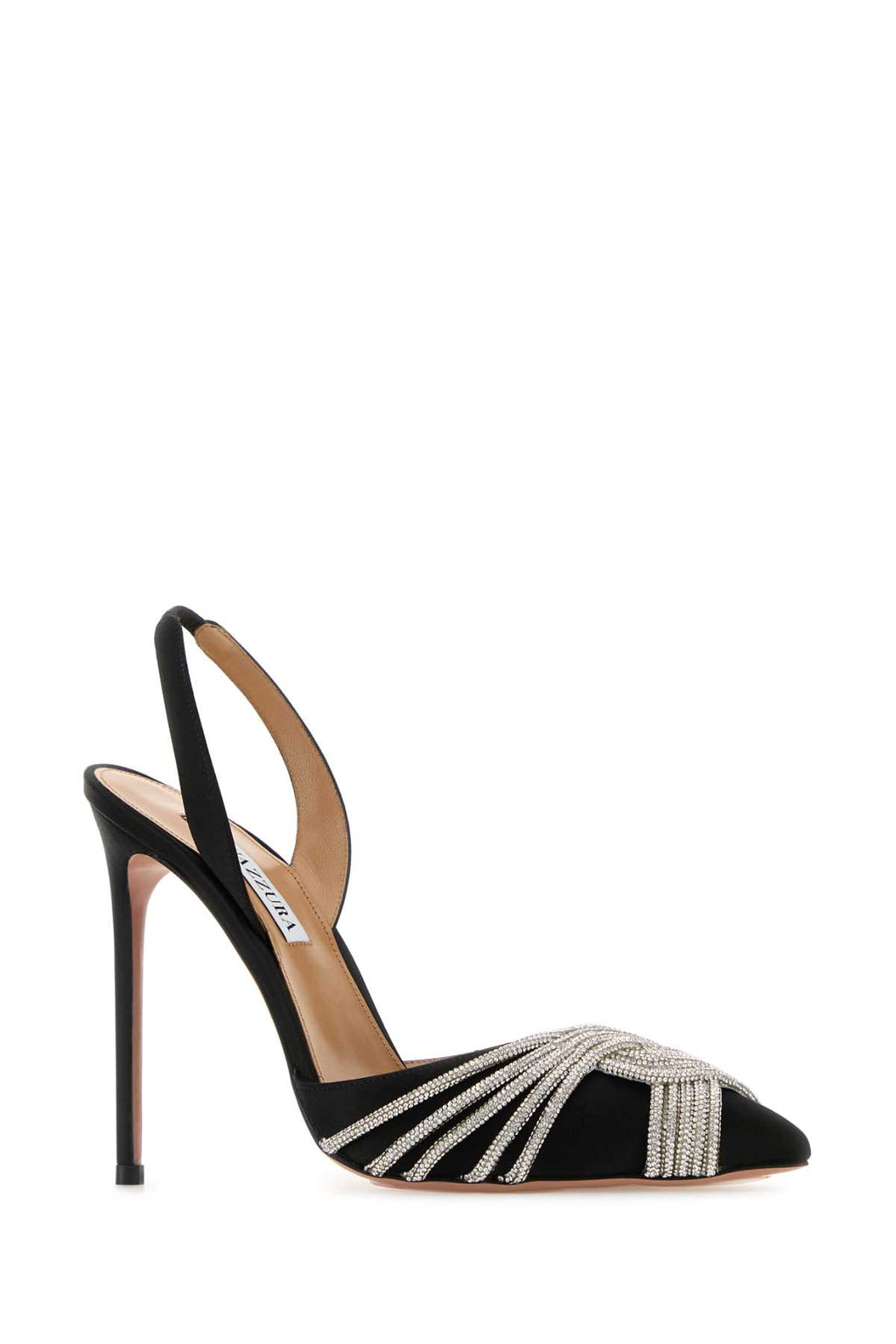 AQUAZZURA GATSBY SLING SATIN 105