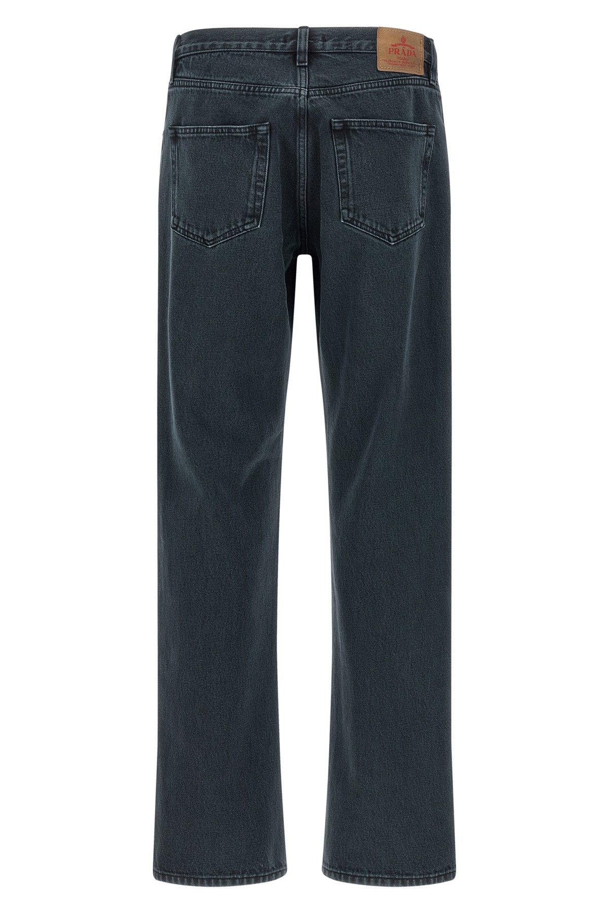 prada 'over-dyed' cotton jeans