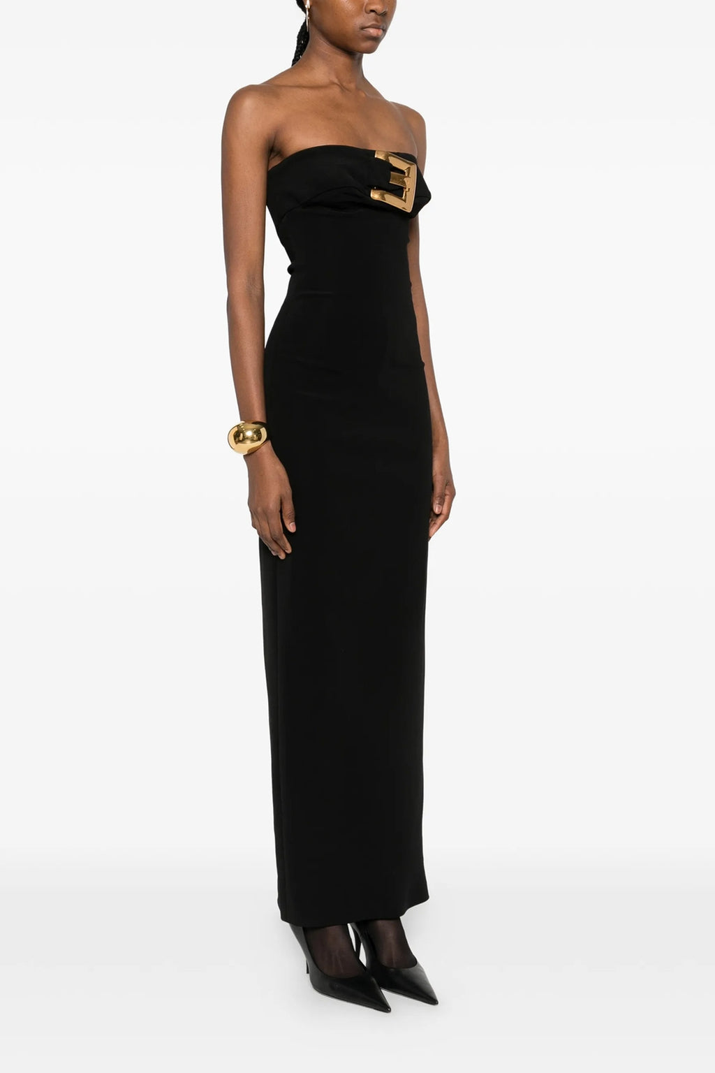 BALMAIN Belt dress For Women 80% viscose 16% polyamide 4% elastane