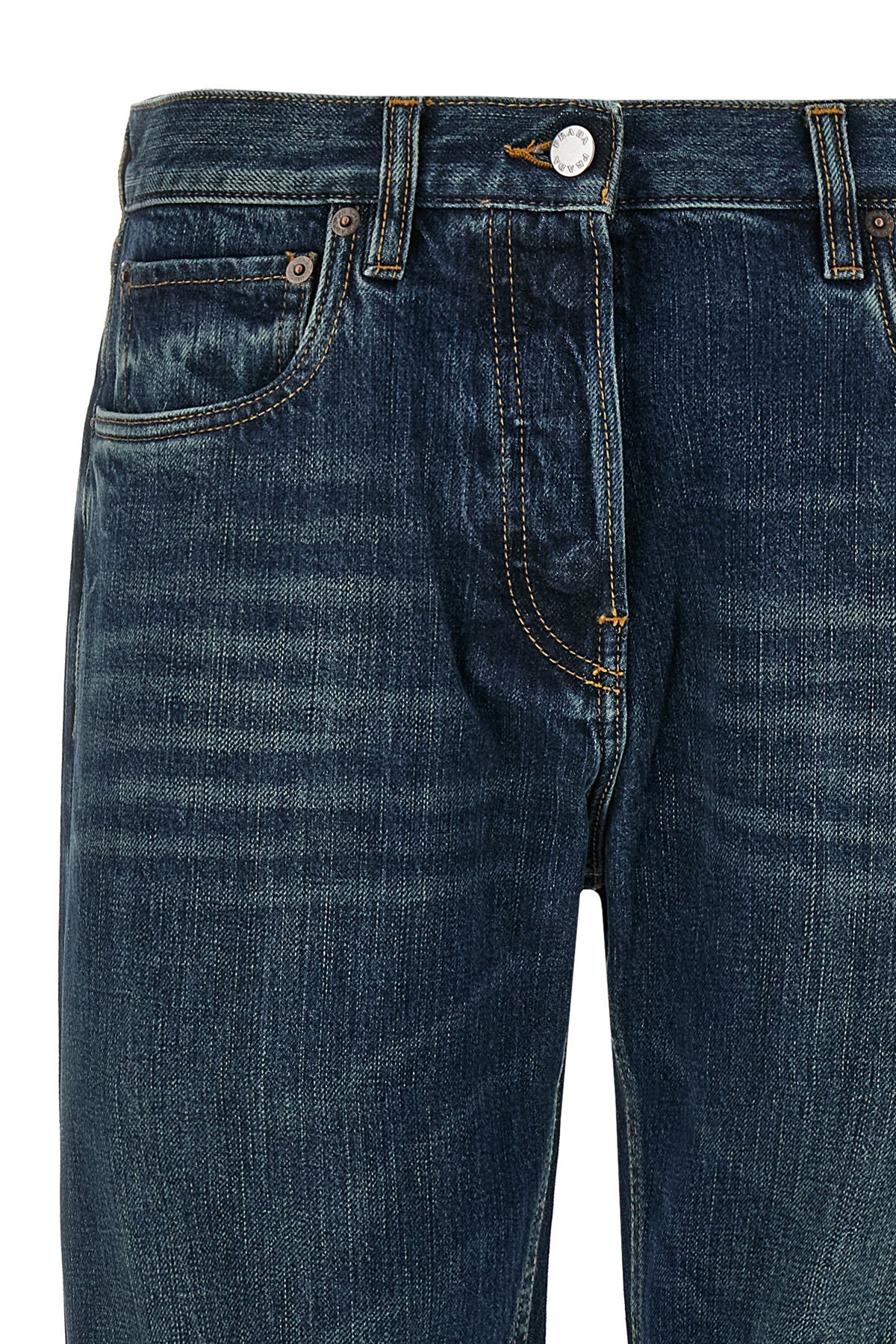 PRADA Trompe l'oeil heart jeans For Women 100% cotton