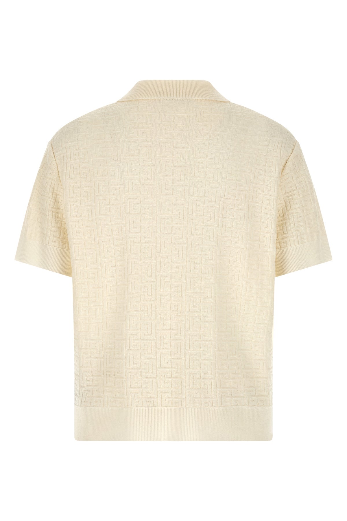 balmain Monogram jacquard polo shirt
