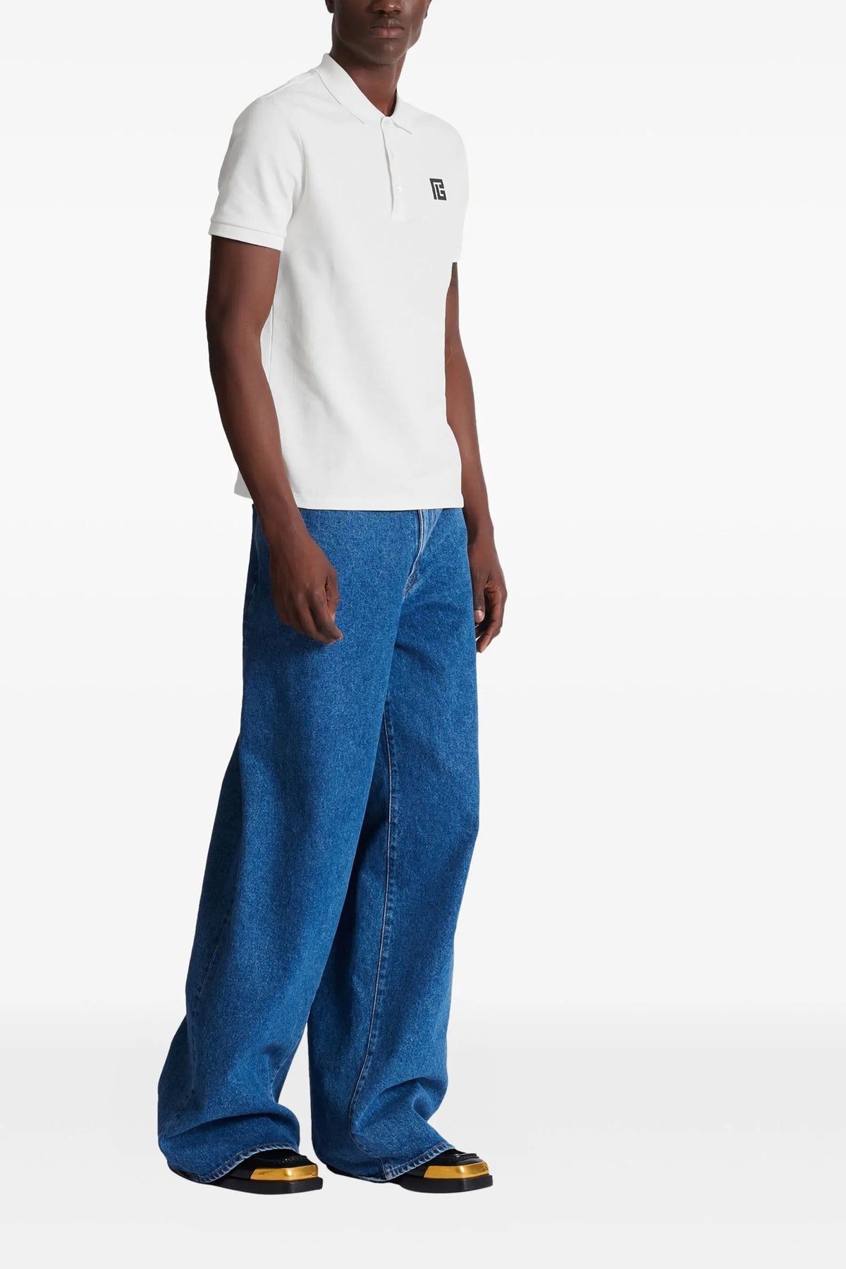 balmain Embroidery polo shirt