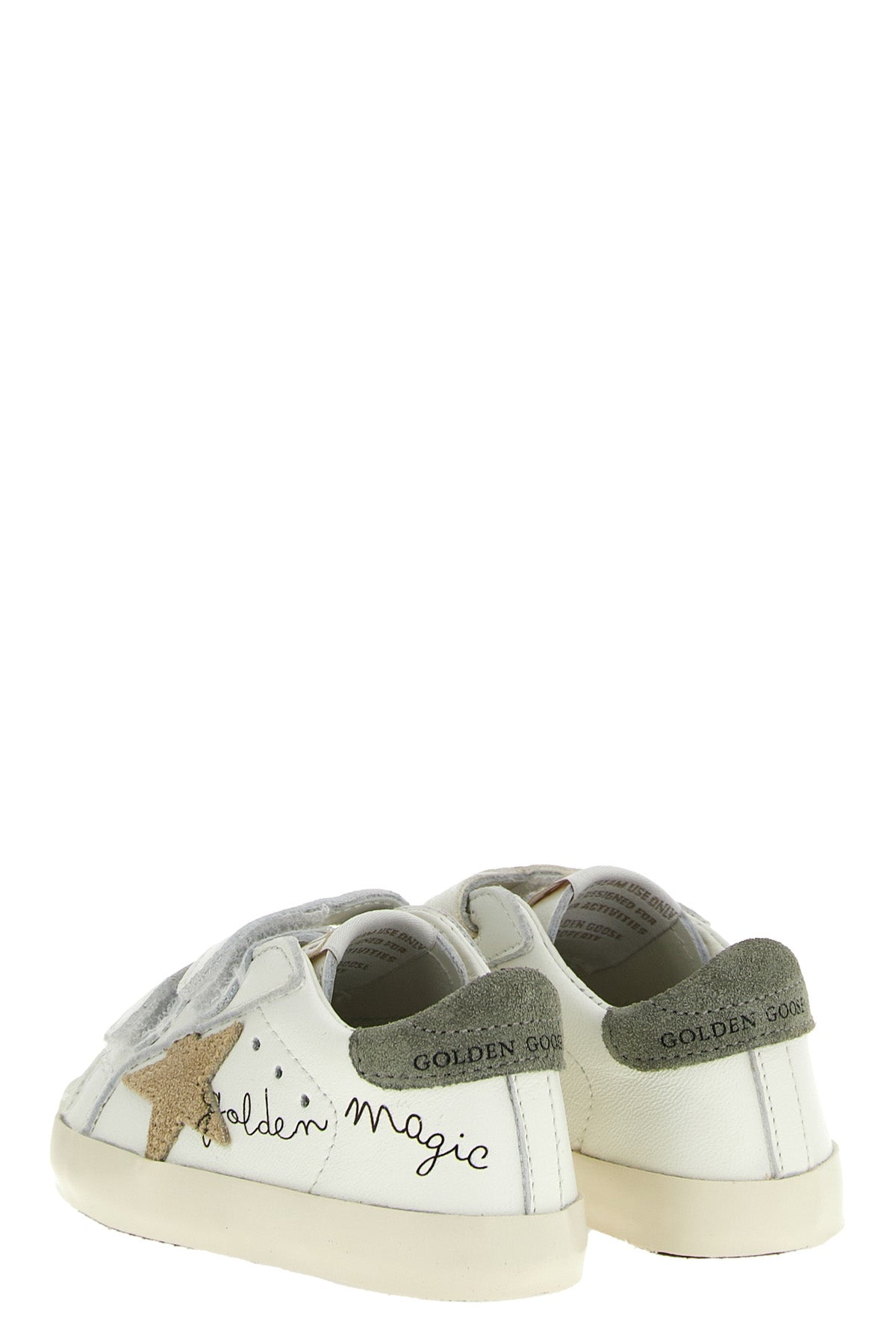 GOLDEN GOOSE 'Baby School' sneakers For Baby girl 93% ovine leather 7% cow leather