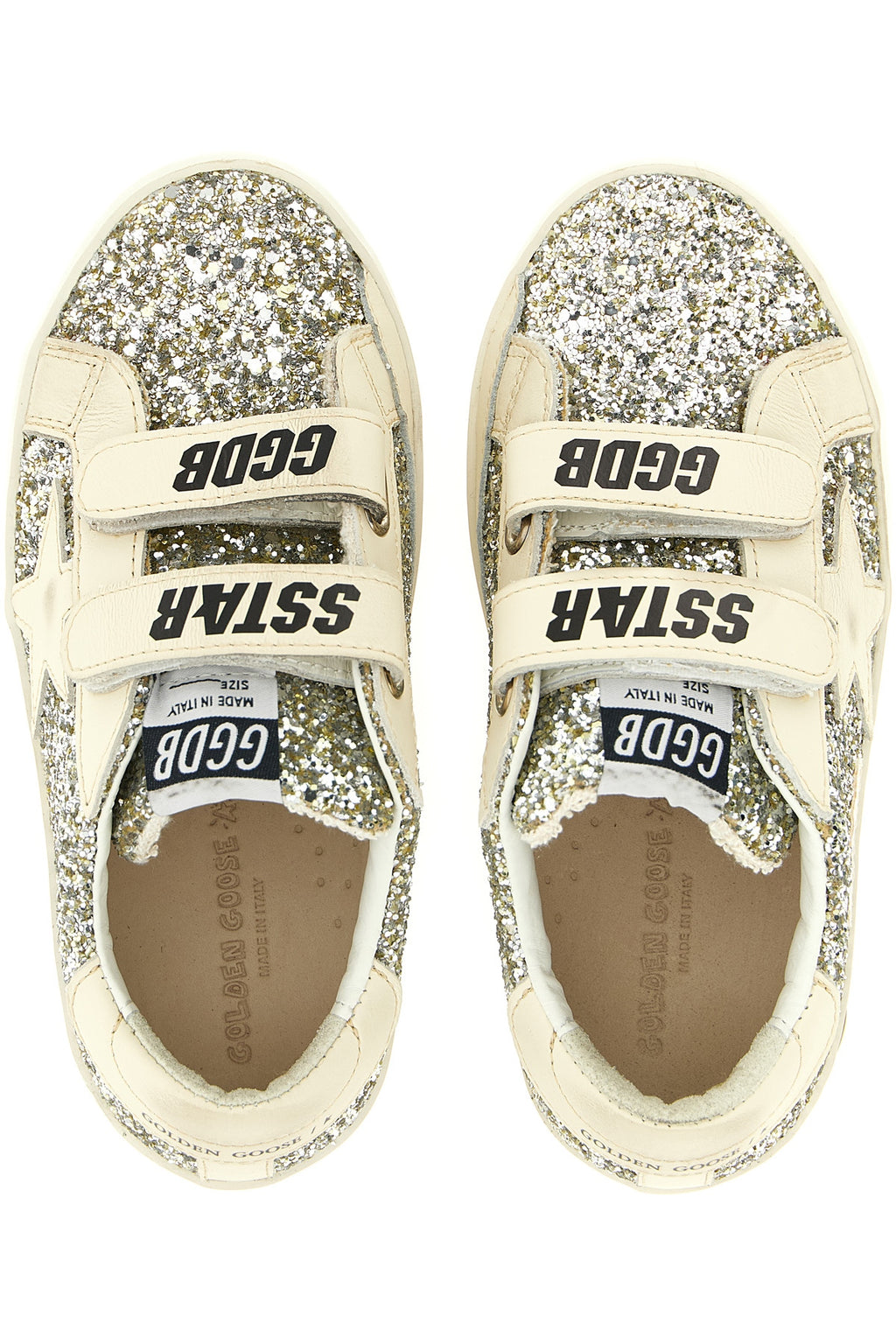 GOLDEN GOOSE 'Old School' sneakers For Baby girl 44% pet 32% lh 23% co 1% pu