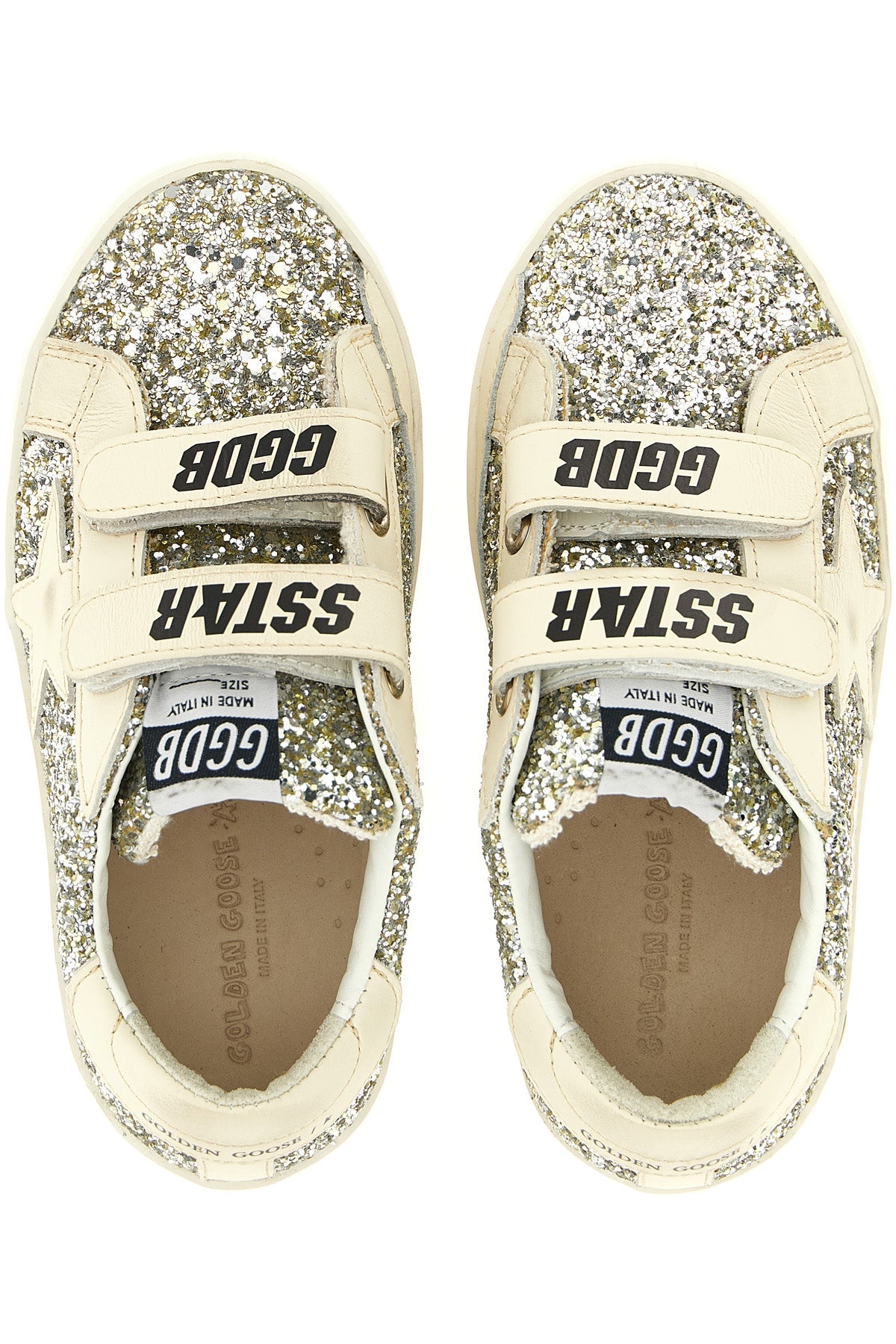 GOLDEN GOOSE 'Old School' sneakers For Baby girl 44% pet 32% lh 23% co 1% pu