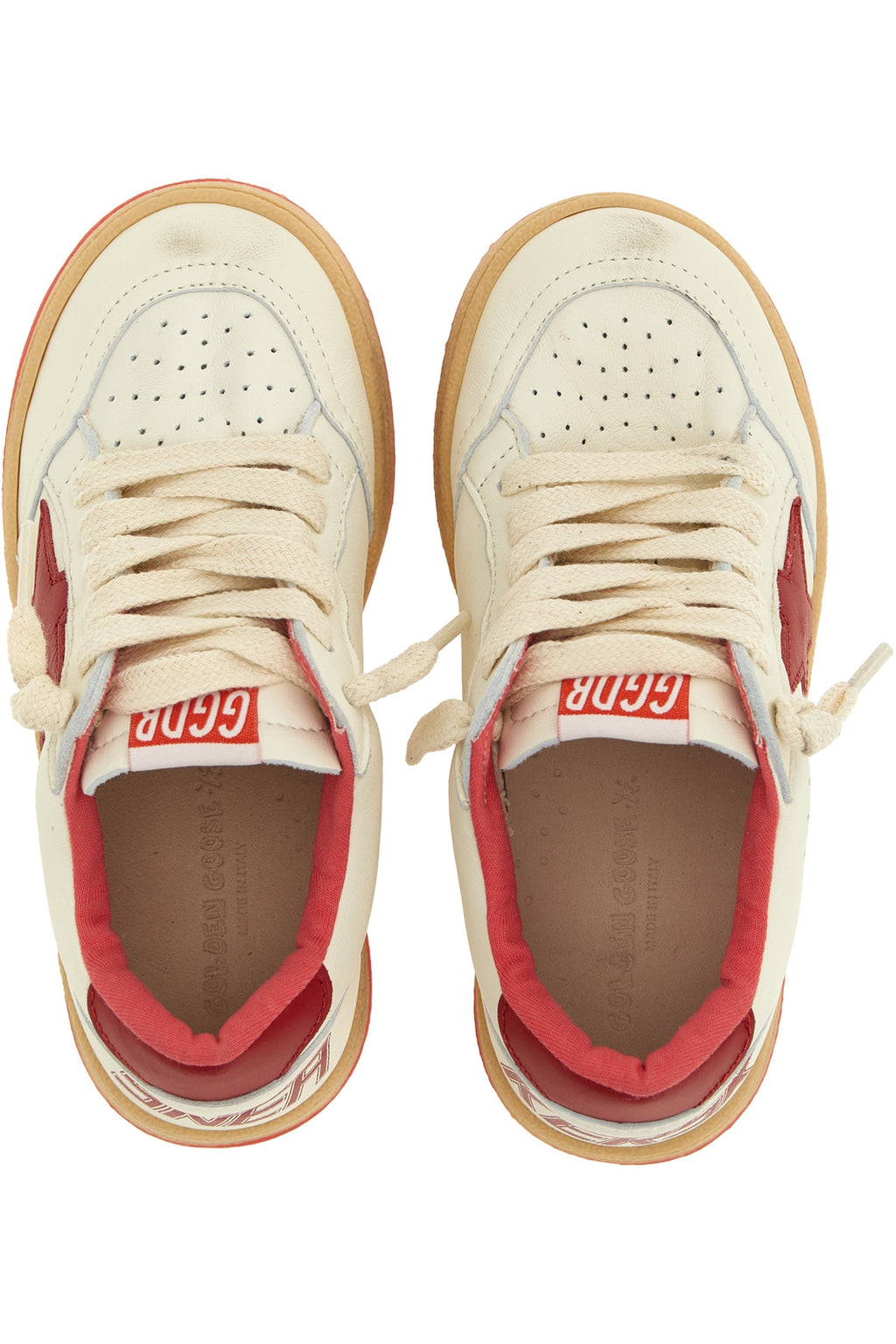 GOLDEN GOOSE 'Ball Star' sneakers For Unisex baby 80% leather, 20% cotton