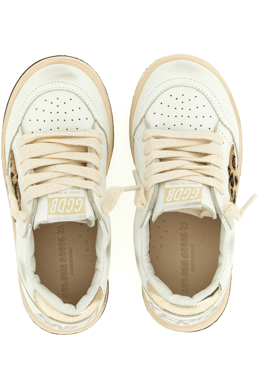 GOLDEN GOOSE 'Ball Star' sneakers For Baby girl 100% cow leather (bos taurus)
