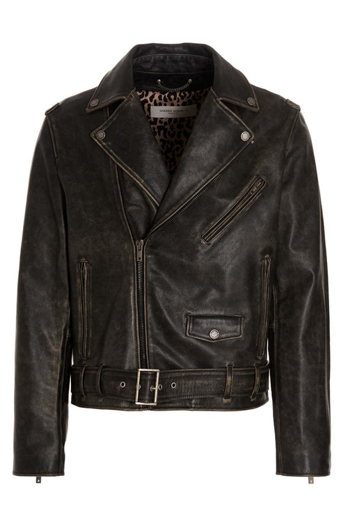 GOLDEN GOOSE 'Golden' nail For Men 100% calfskin leather