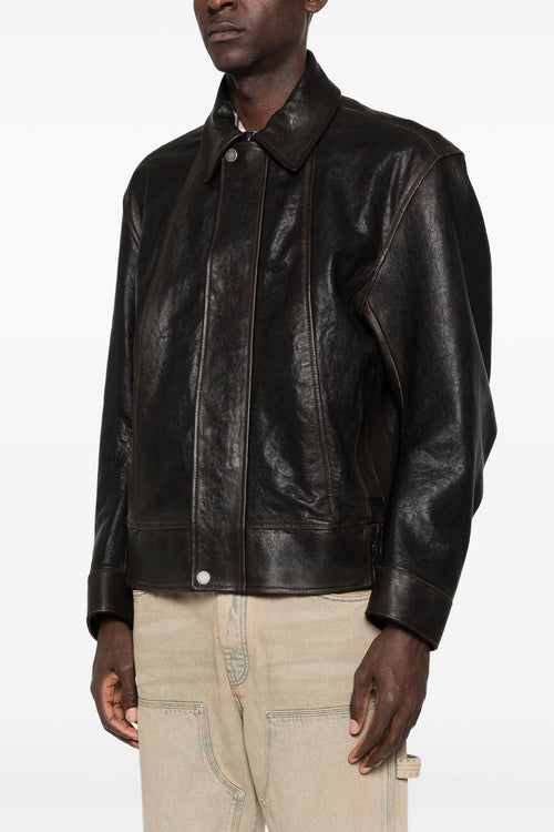 GOLDEN GOOSE 'Prince' bomber jacket For Men 100% ovine leather (Ovis Aries Aries)