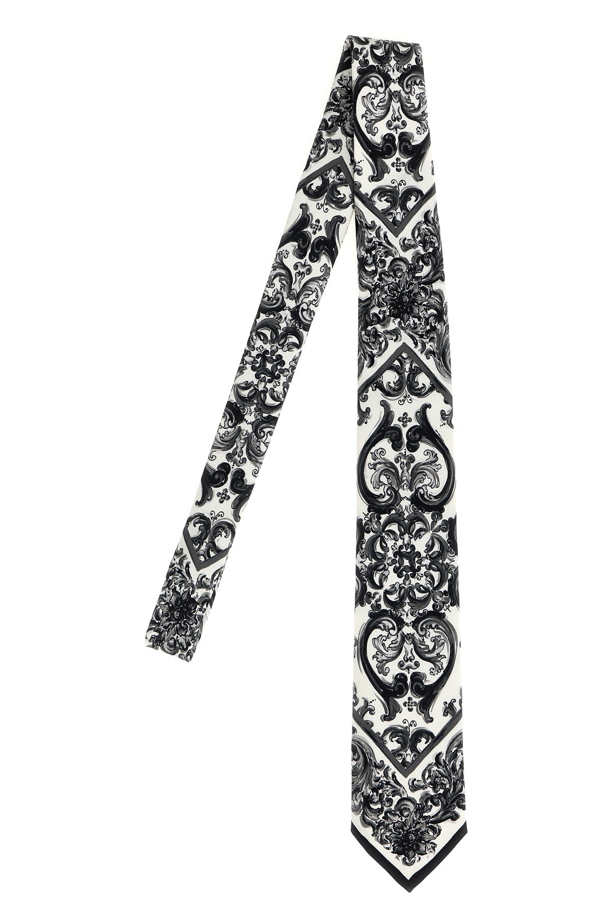 DOLCE & GABBANA 'Maiolica' print tie For Men 100% silk