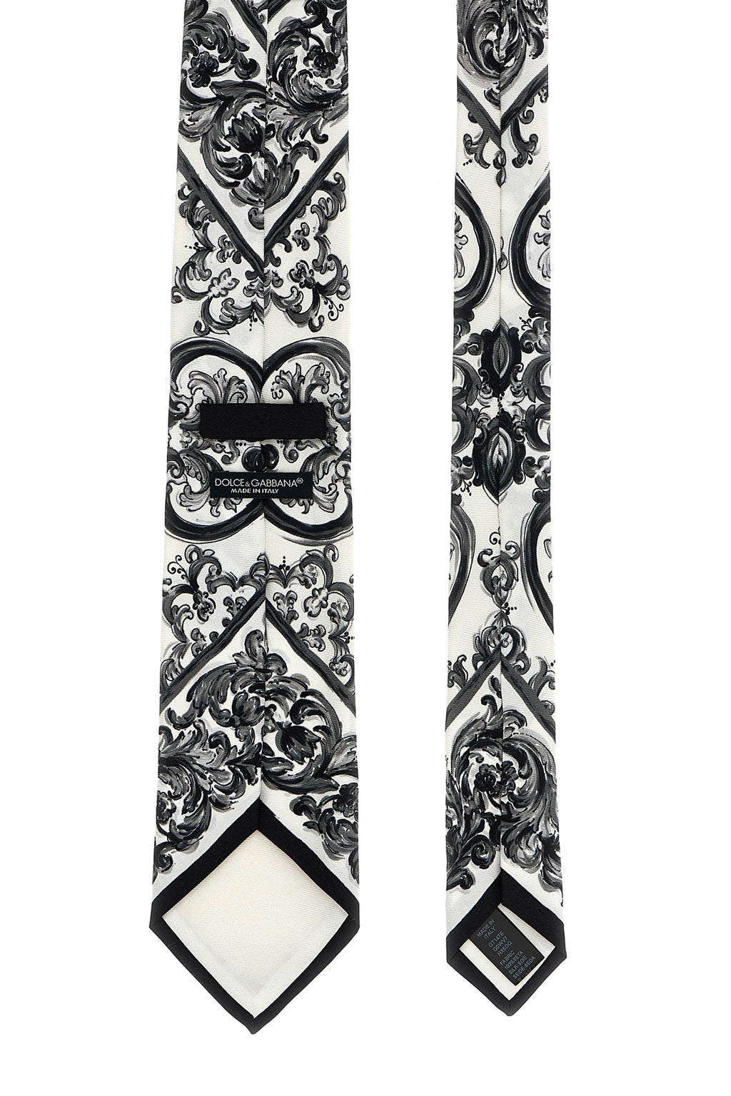 DOLCE & GABBANA 'Maiolica' print tie For Men 100% silk