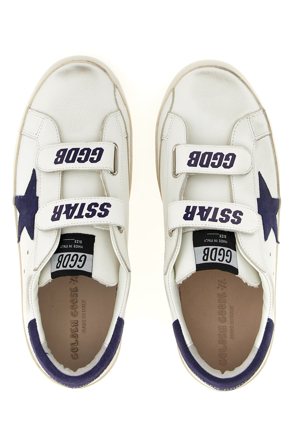 GOLDEN GOOSE 'Old School' sneakers For Unisex baby 100% cow leather (bos taurus)