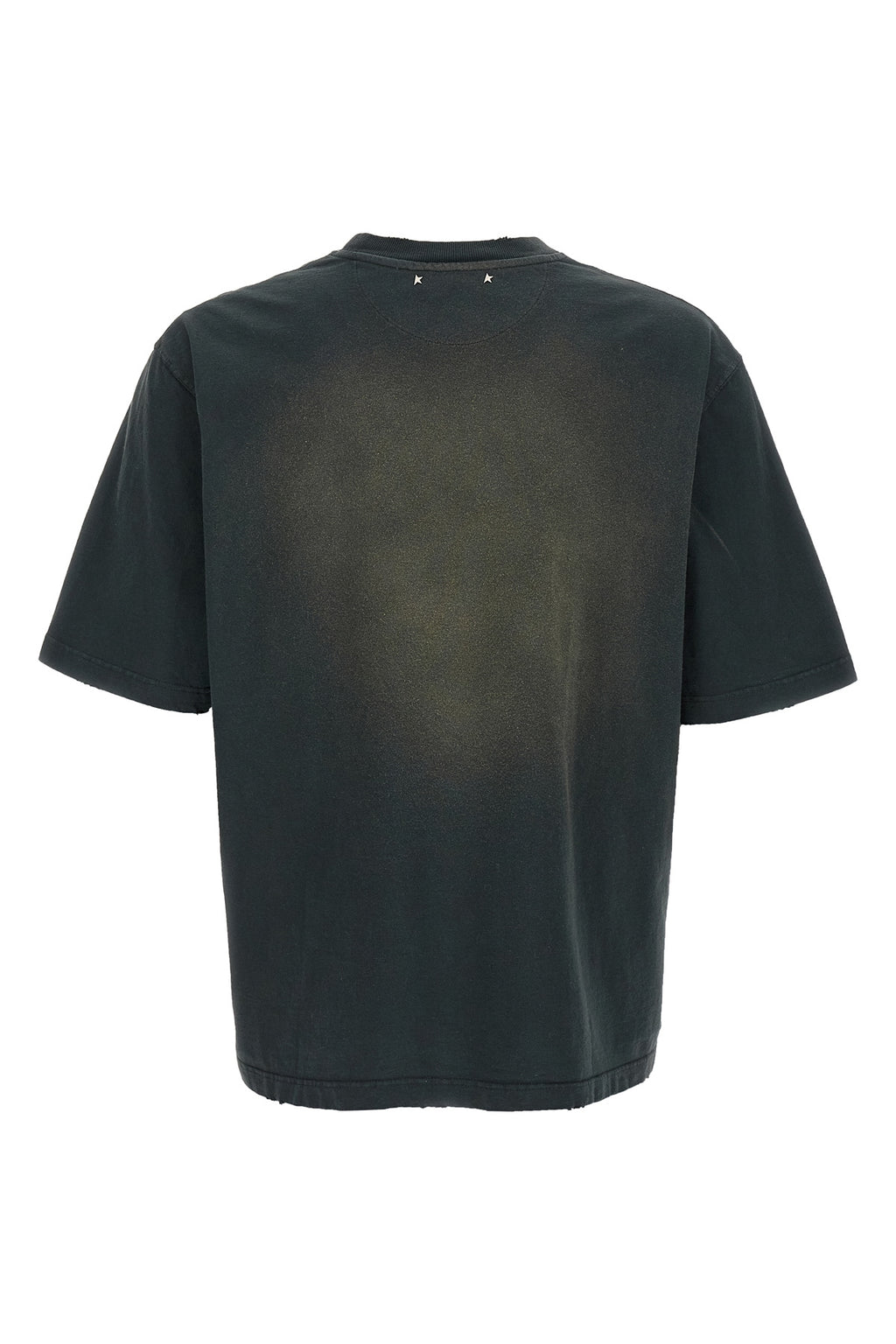 GOLDEN GOOSE Used dyed cotton t-shirt
