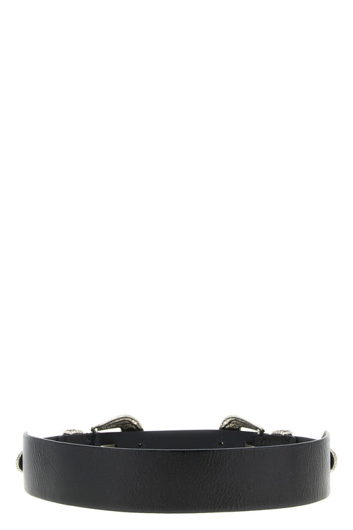 GOLDEN GOOSE 'Double Buckle' belt For Women 100% cow leather (bos taurus)