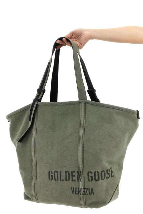 GOLDEN GOOSE '24.7' shopping bag For Women 100% cotton