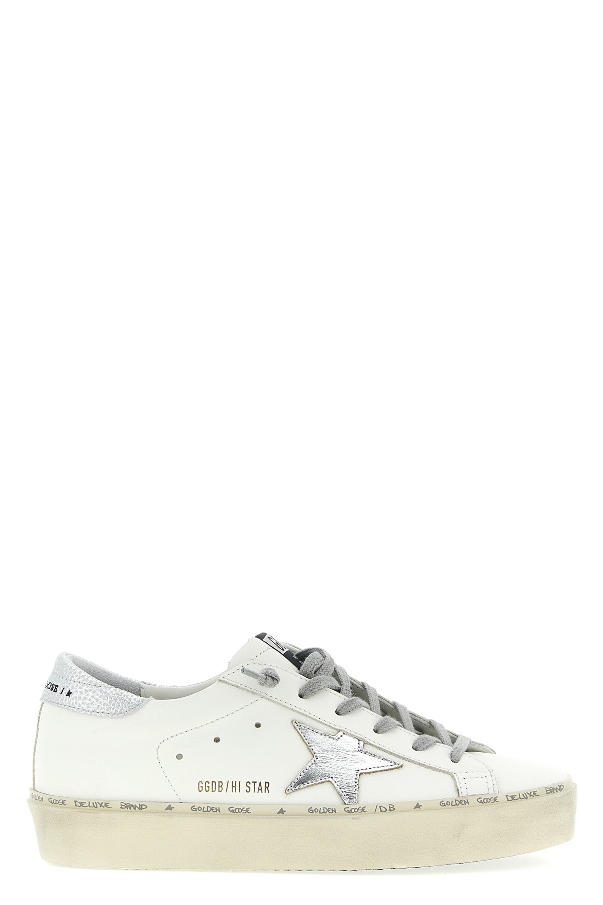GOLDEN GOOSE 'Hi-Star' sneakers For Women 95% cow leather 5% goat leather