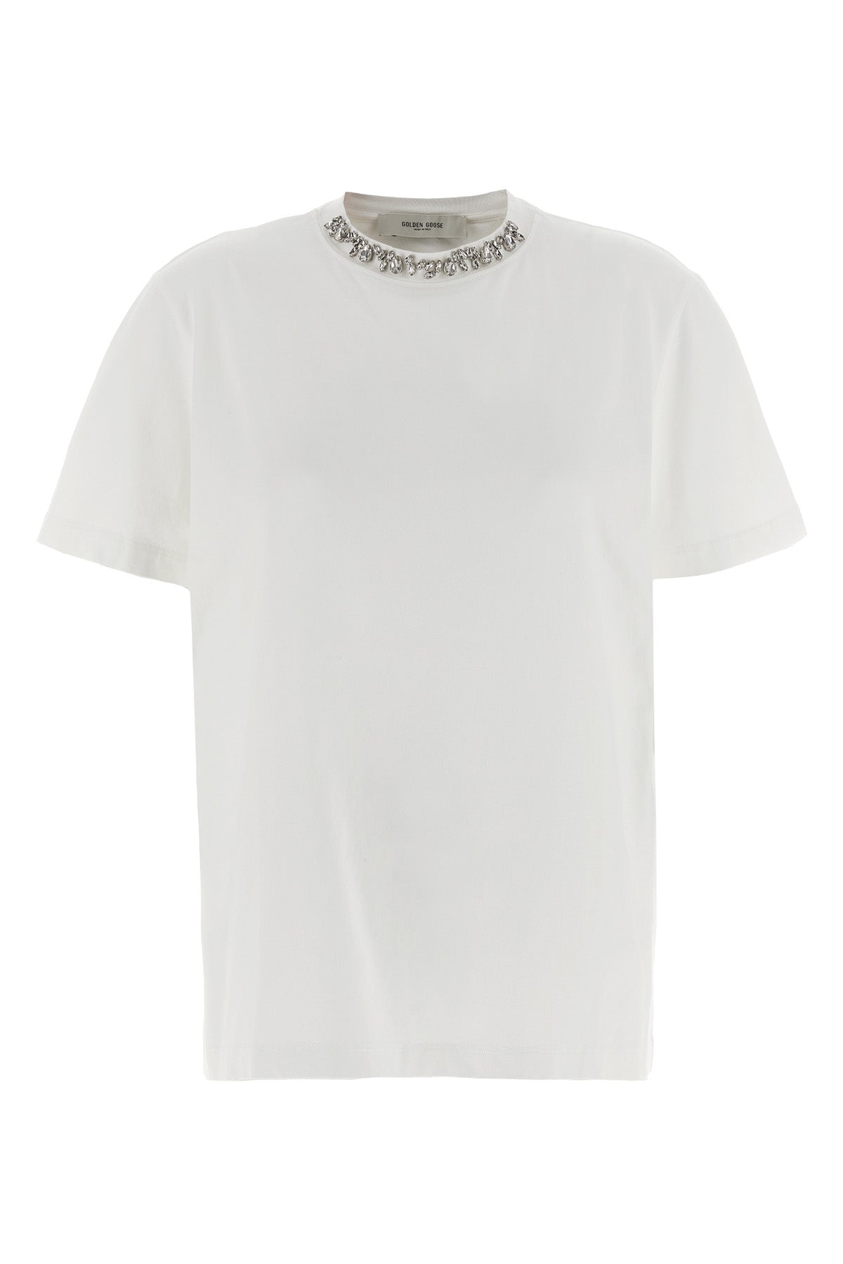 GOLDEN GOOSE Crystal crew neck t-shirt