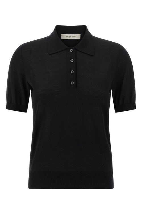 GOLDEN GOOSE 'Glenda' polo shirt For Women 100% virgin wool