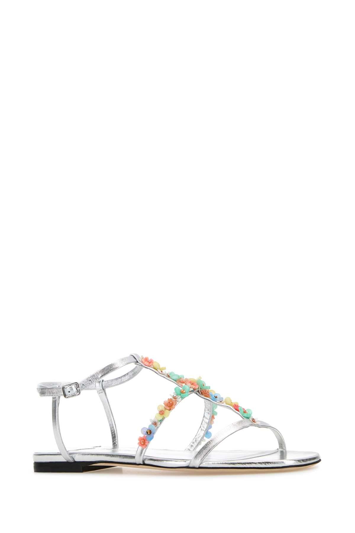 JIMMY CHOO GWYN/DAISY FLAT For Women Exterior: 100% Nappa leather Interior: 100% Leather Sole: Leather
