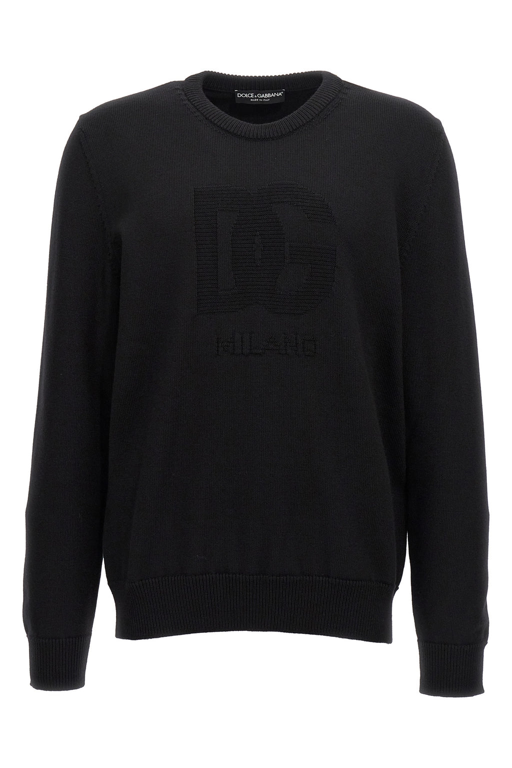 DOLCE & GABBANA 'DG' intarsia sweater For Men 100% virgin wool