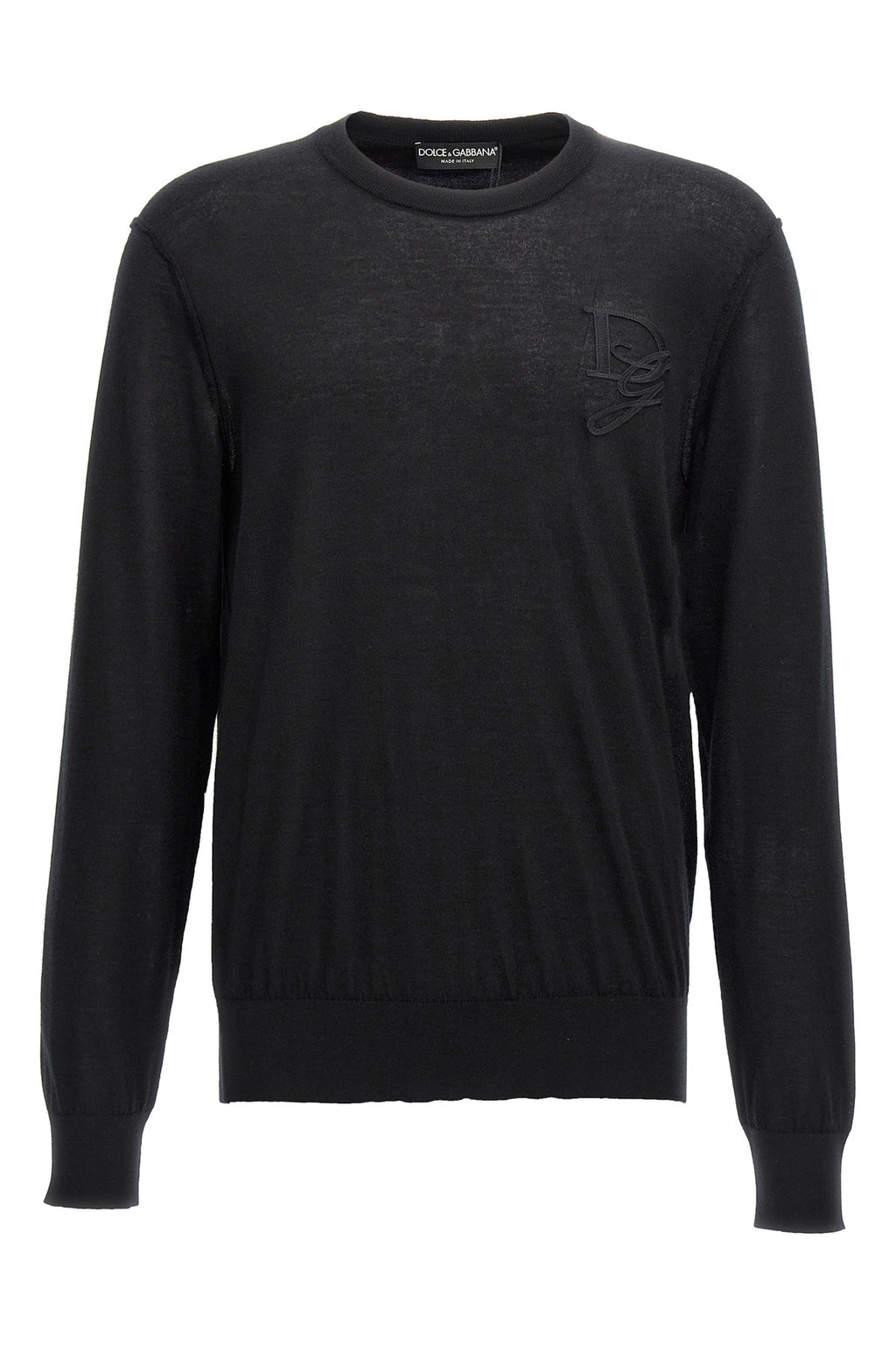 DOLCE & GABBANA Logo embroidery sweater For Men 100% cashmere