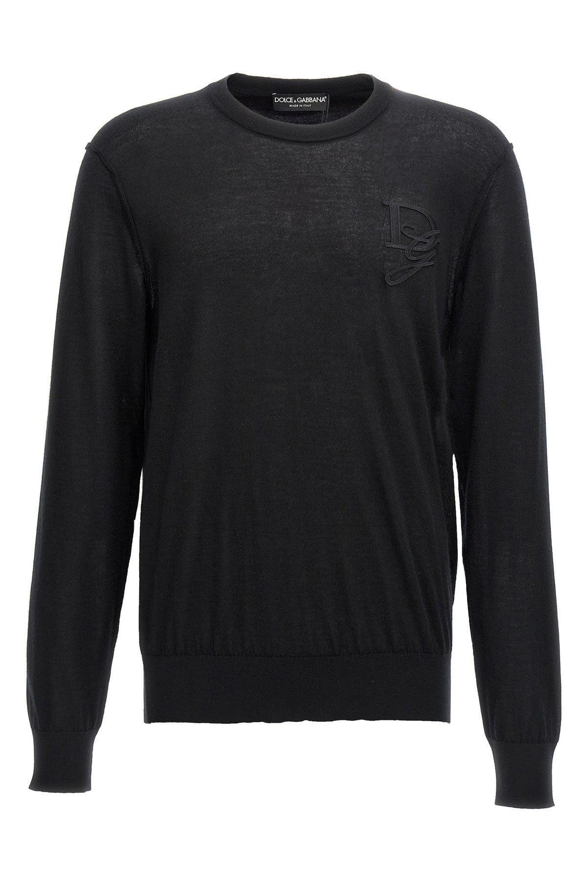 DOLCE & GABBANA Logo embroidery sweater For Men 100% cashmere