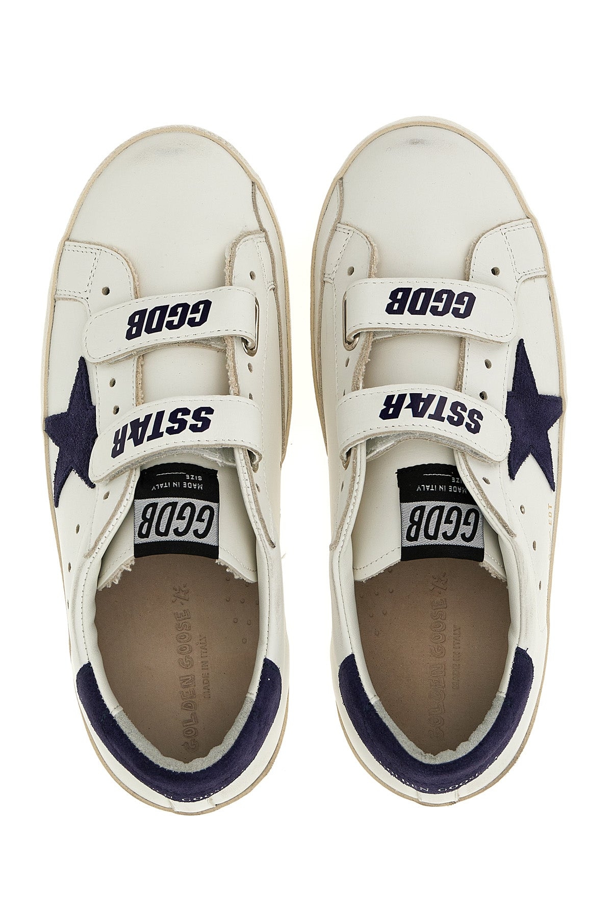 GOLDEN GOOSE 'Old School' sneakers For Unisex baby 100% cowhide