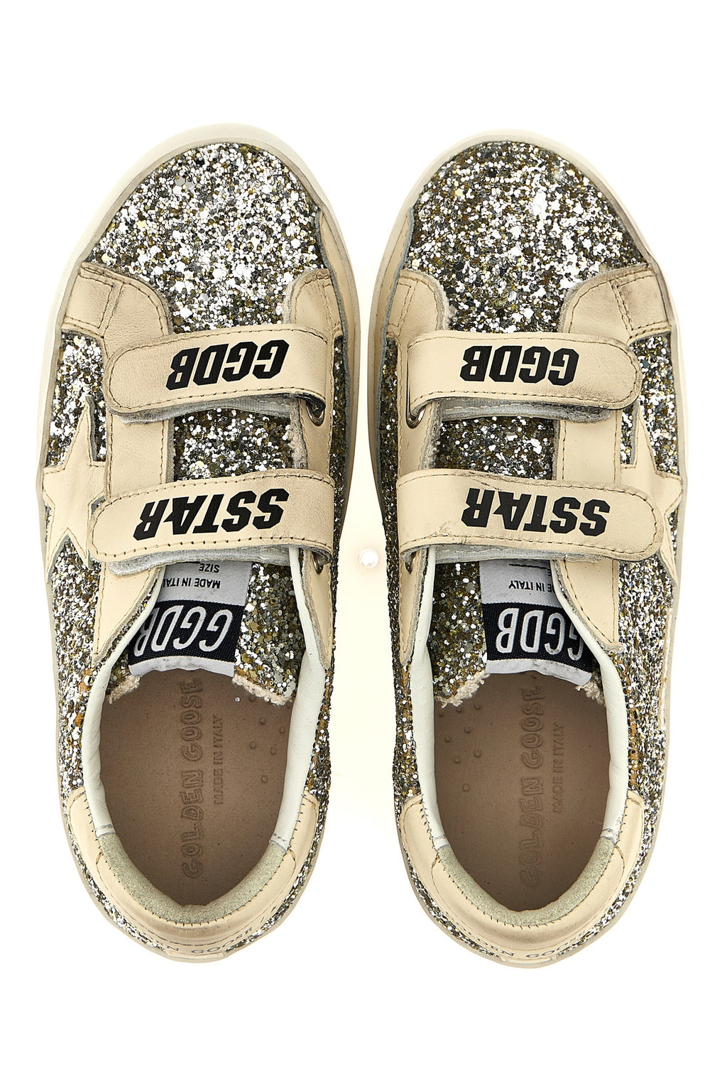 GOLDEN GOOSE 'Old School' sneakers For Baby girl 44% pet 32% le 23% co 1% pu