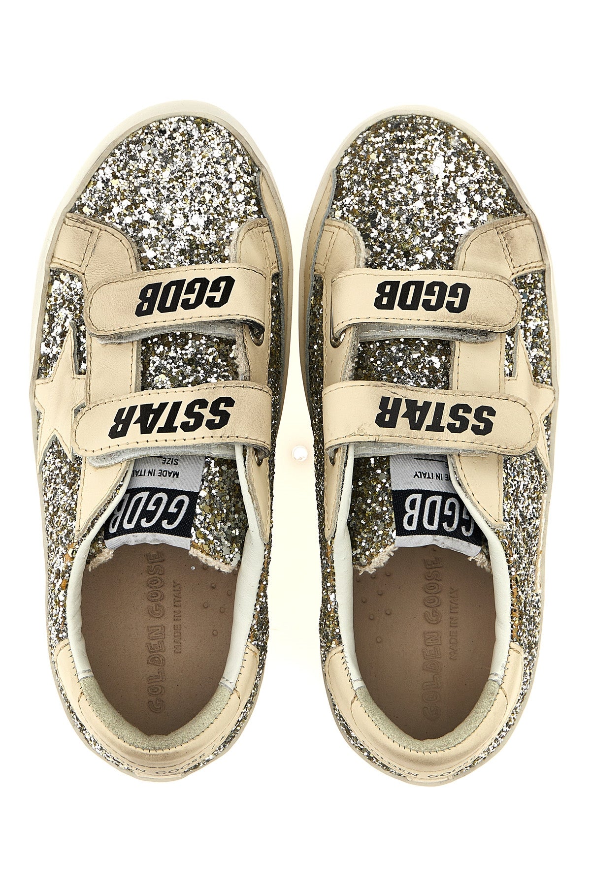 GOLDEN GOOSE 'Old School' sneakers For Baby girl 44% pet 32% le 23% co 1% pu