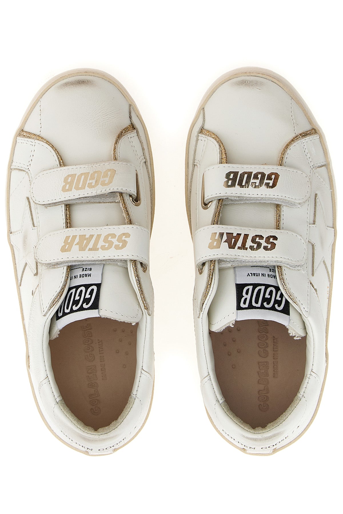 GOLDEN GOOSE 'Old School' sneakers For Unisex baby 96% lh 2% pu 1% pl 1% pa