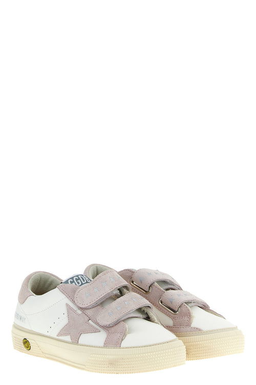 GOLDEN GOOSE 'May School' sneakers For Baby girl 100% cow leather (bos taurus)