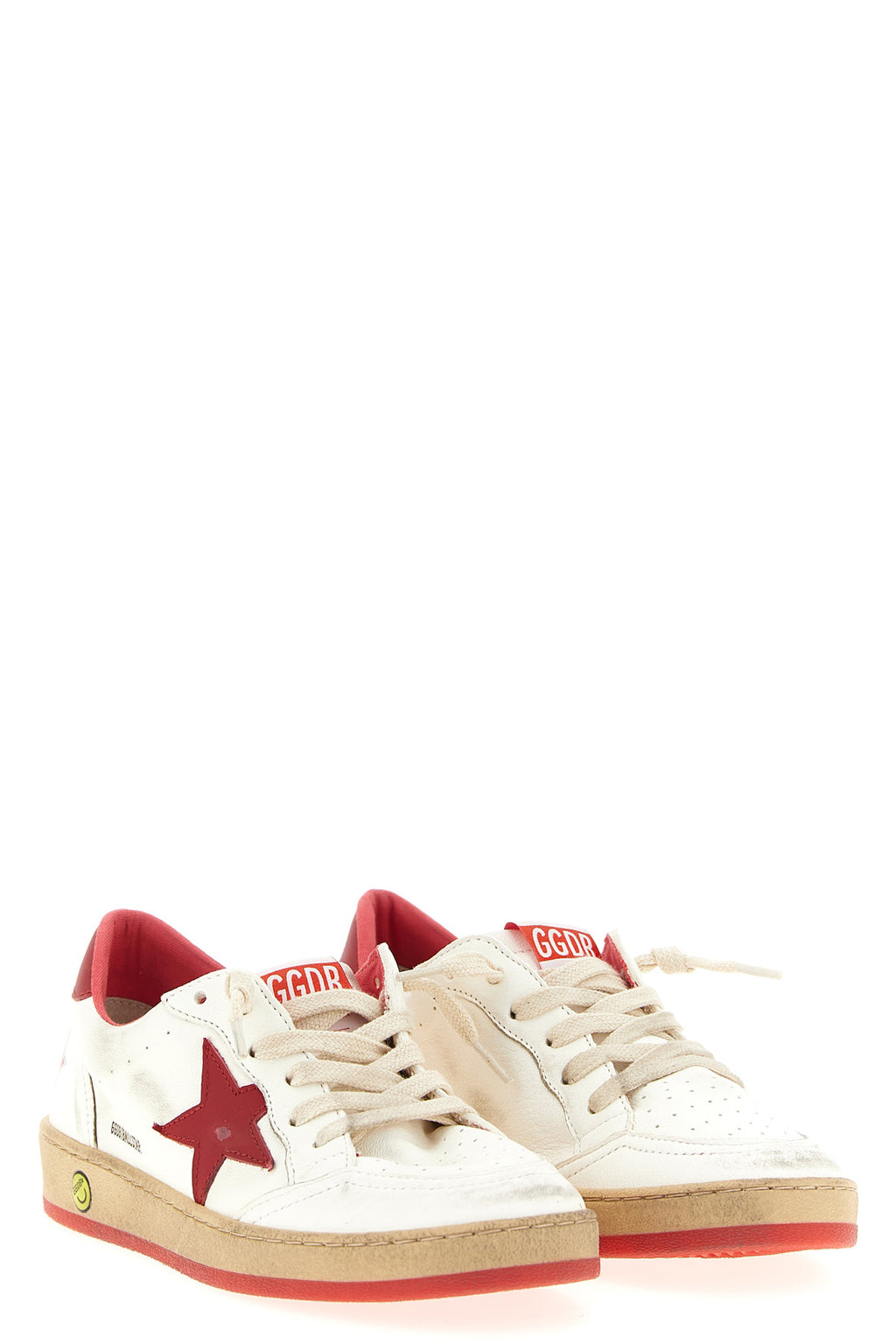 GOLDEN GOOSE 'Ball Star' sneakers For Unisex baby 95% ovine leather 5% cow leather