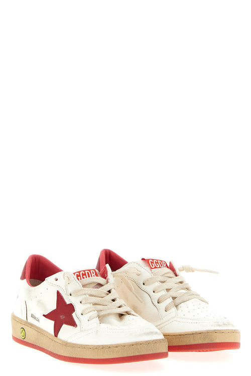 GOLDEN GOOSE 'Ball Star' sneakers For Unisex baby 95% ovine leather 5% cow leather