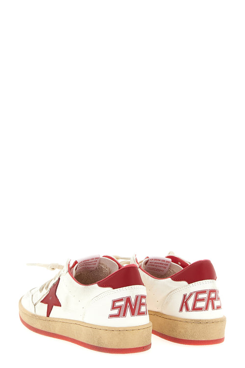GOLDEN GOOSE 'Ball Star' sneakers For Unisex baby 95% ovine leather 5% cow leather