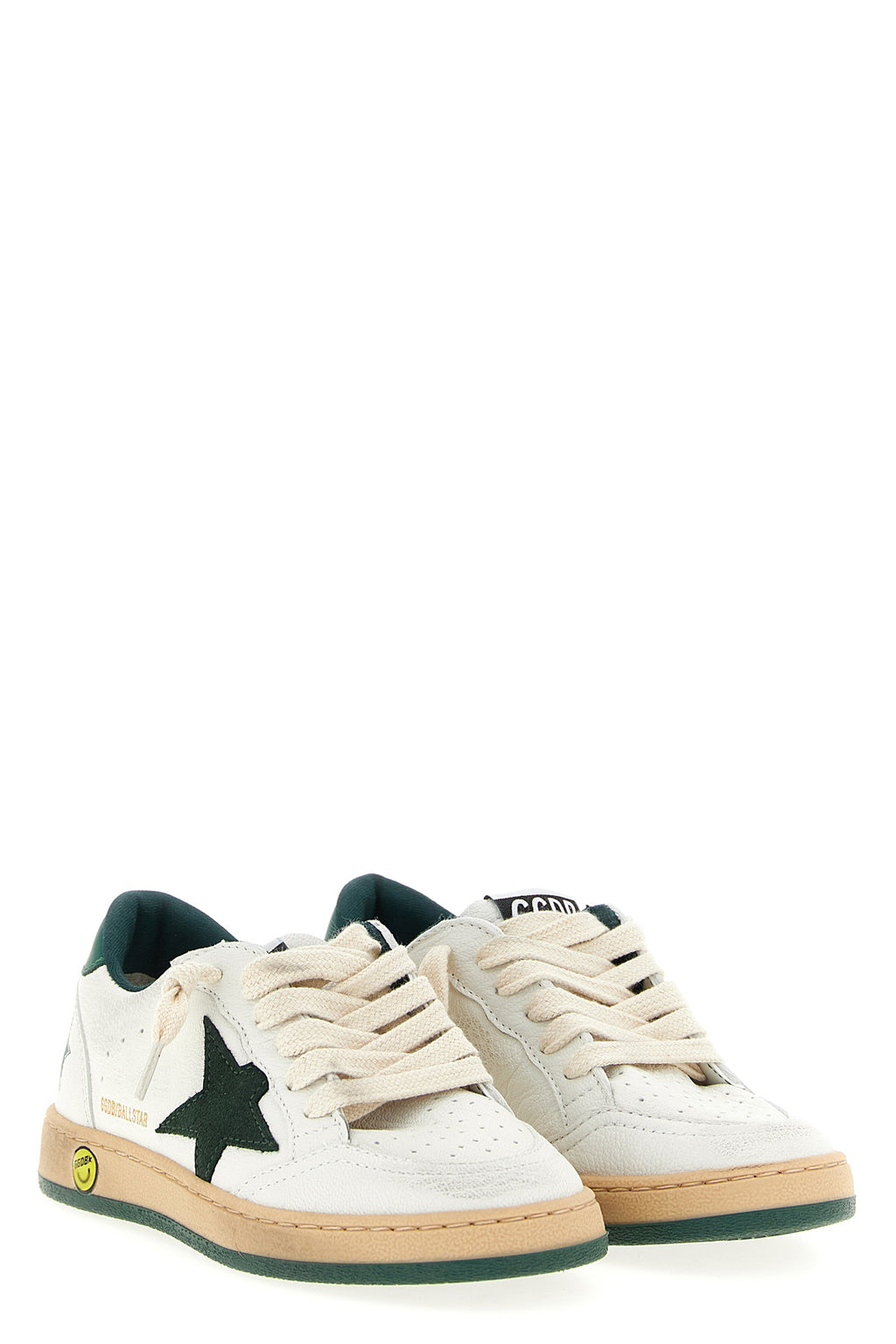 GOLDEN GOOSE 'Ballstar' sneakers For Unisex baby 94% goat leather 6% cow leather