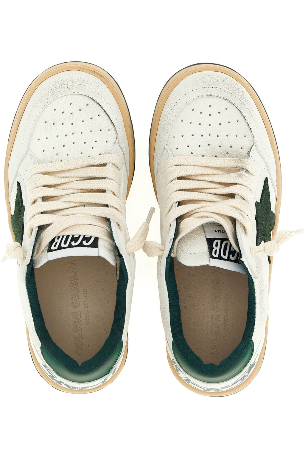 GOLDEN GOOSE 'Ballstar' sneakers For Unisex baby 94% goat leather 6% cow leather