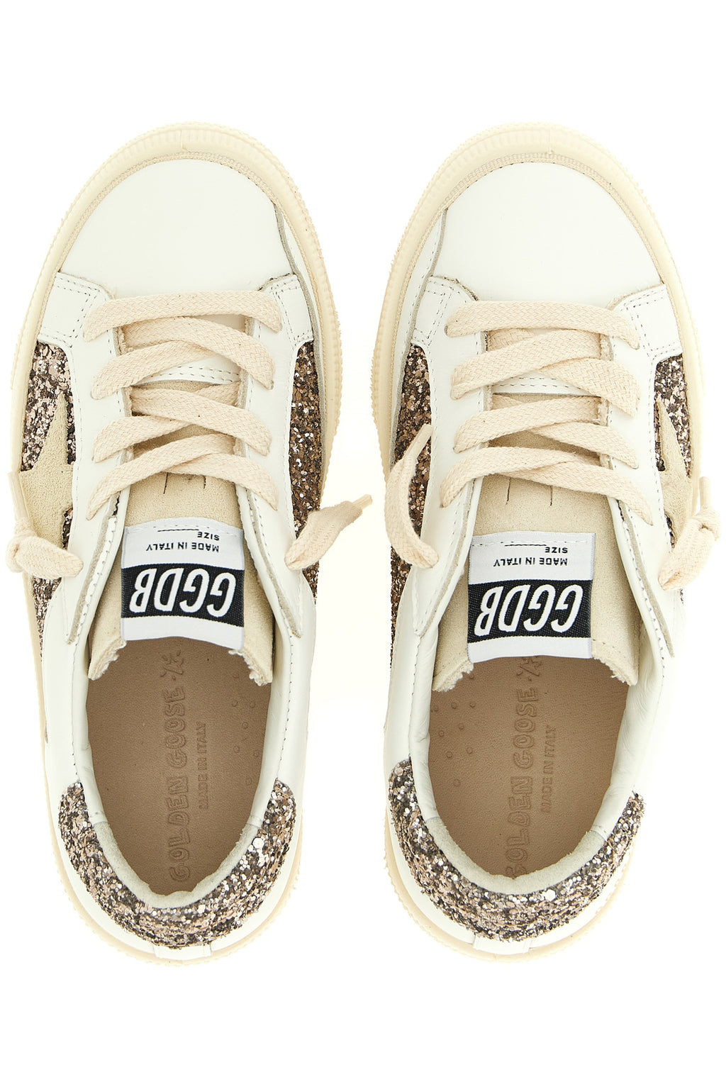 GOLDEN GOOSE 'May' sneakers For Baby girl 69% lh 20% pet 11% co