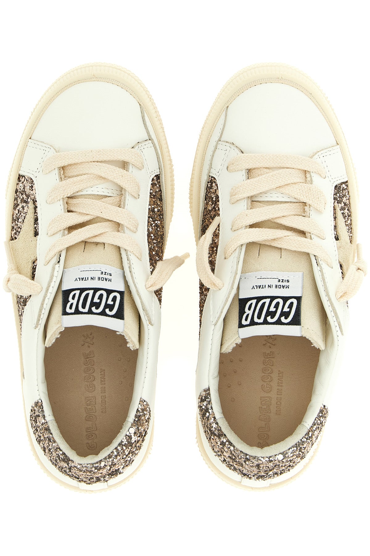 GOLDEN GOOSE 'May' sneakers For Baby girl 69% lh 20% pet 11% co