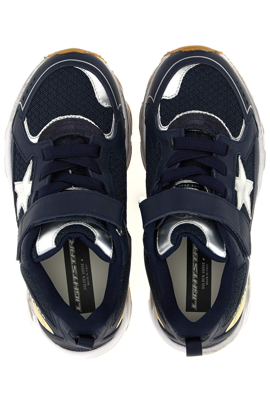 GOLDEN GOOSE 'Lightstar' sneakers For Baby boy 49% leather 42% polyester 9% polyurethane