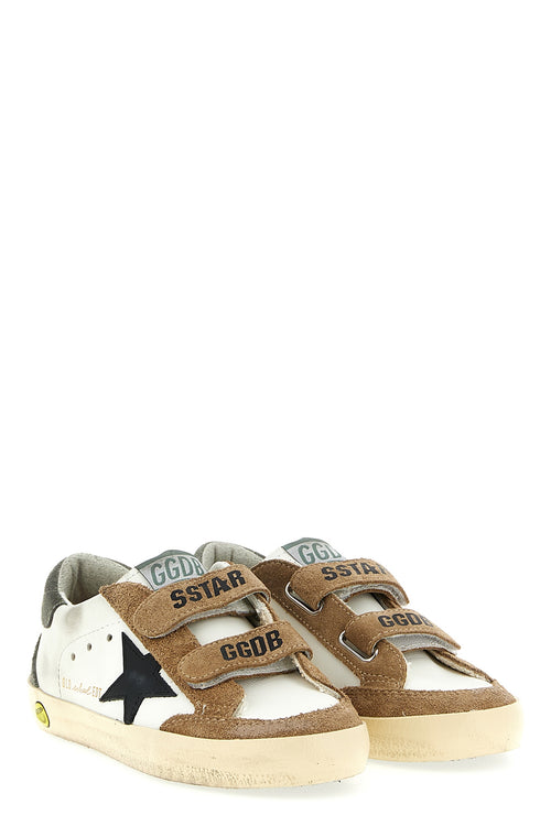 GOLDEN GOOSE 'Old School' sneakers For Unisex baby 100% cow leather (bos taurus)