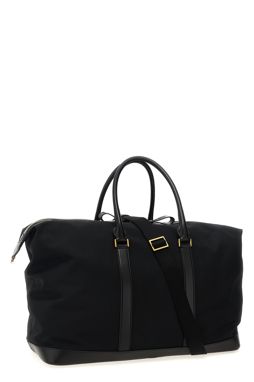 TOM FORD Leather details travel bag For Men 80% polyester, 20% calf leather