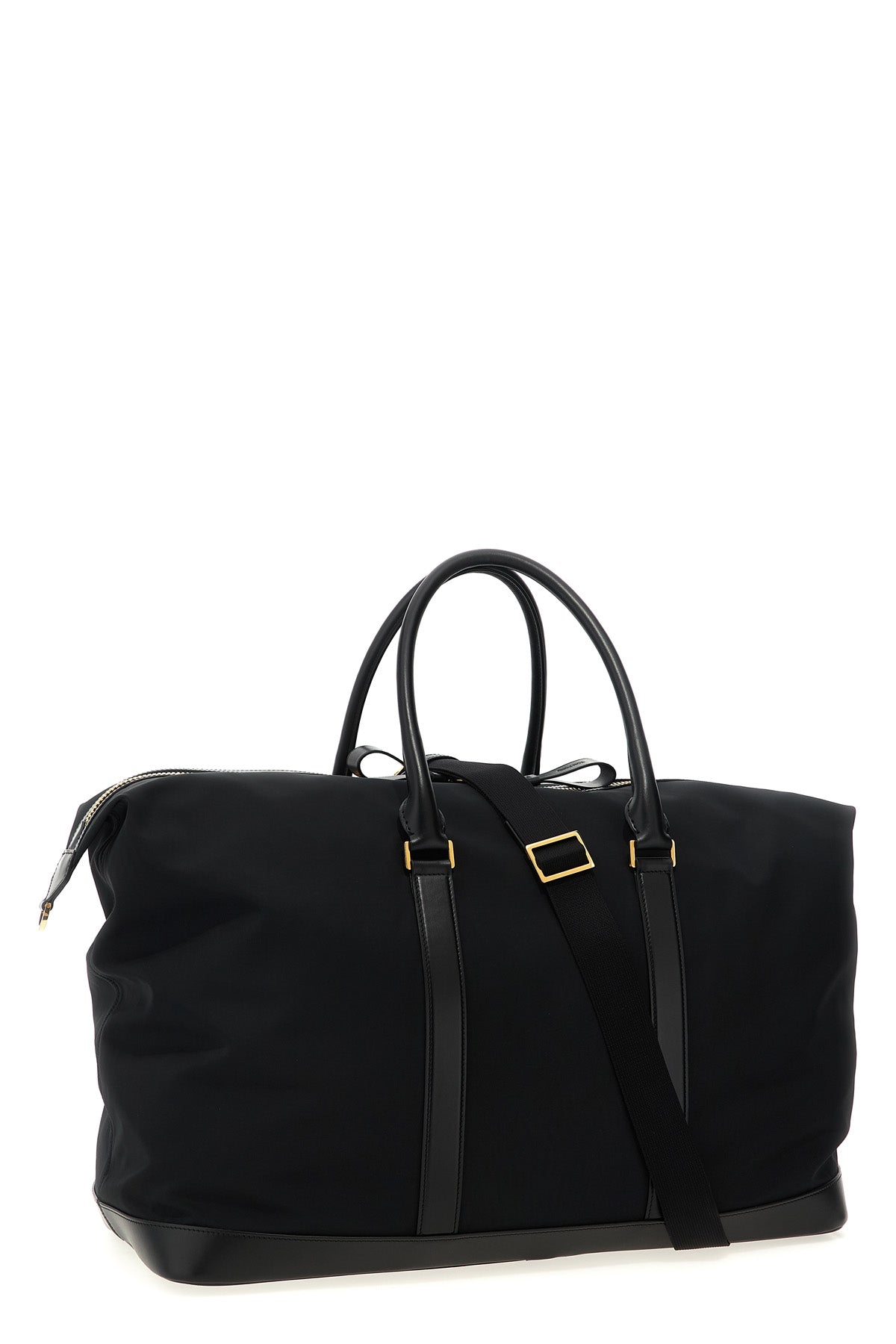 TOM FORD Leather details travel bag For Men 80% polyester, 20% calf leather