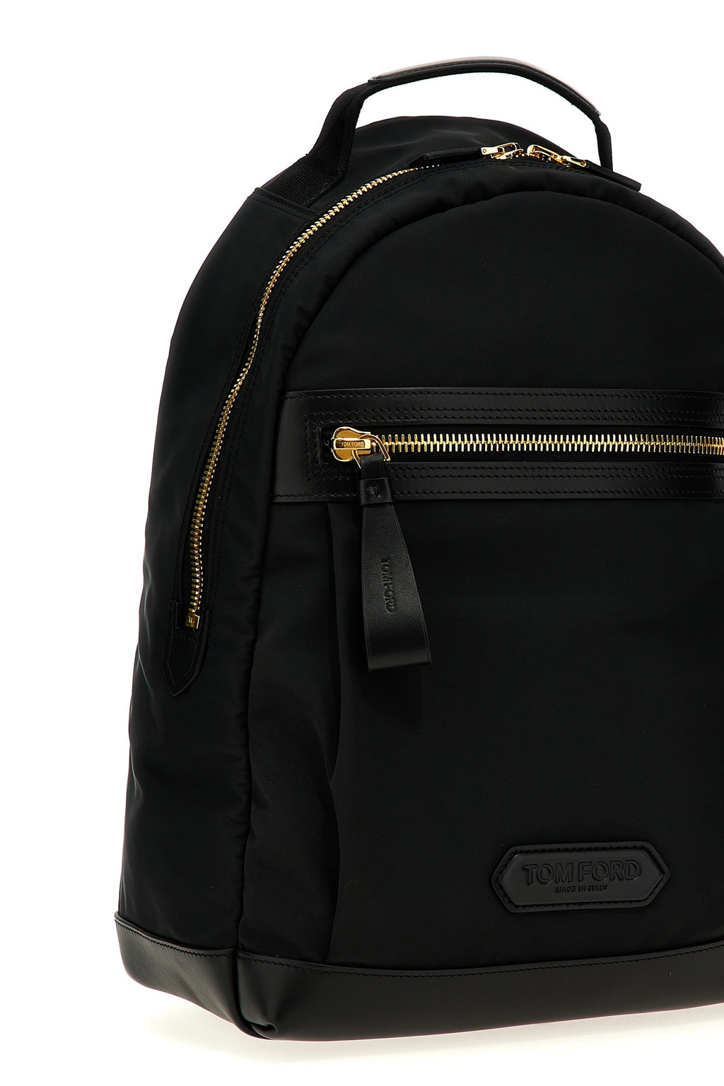 TOM FORD Logo backpack For Men 80% polyester, 20% calf leather