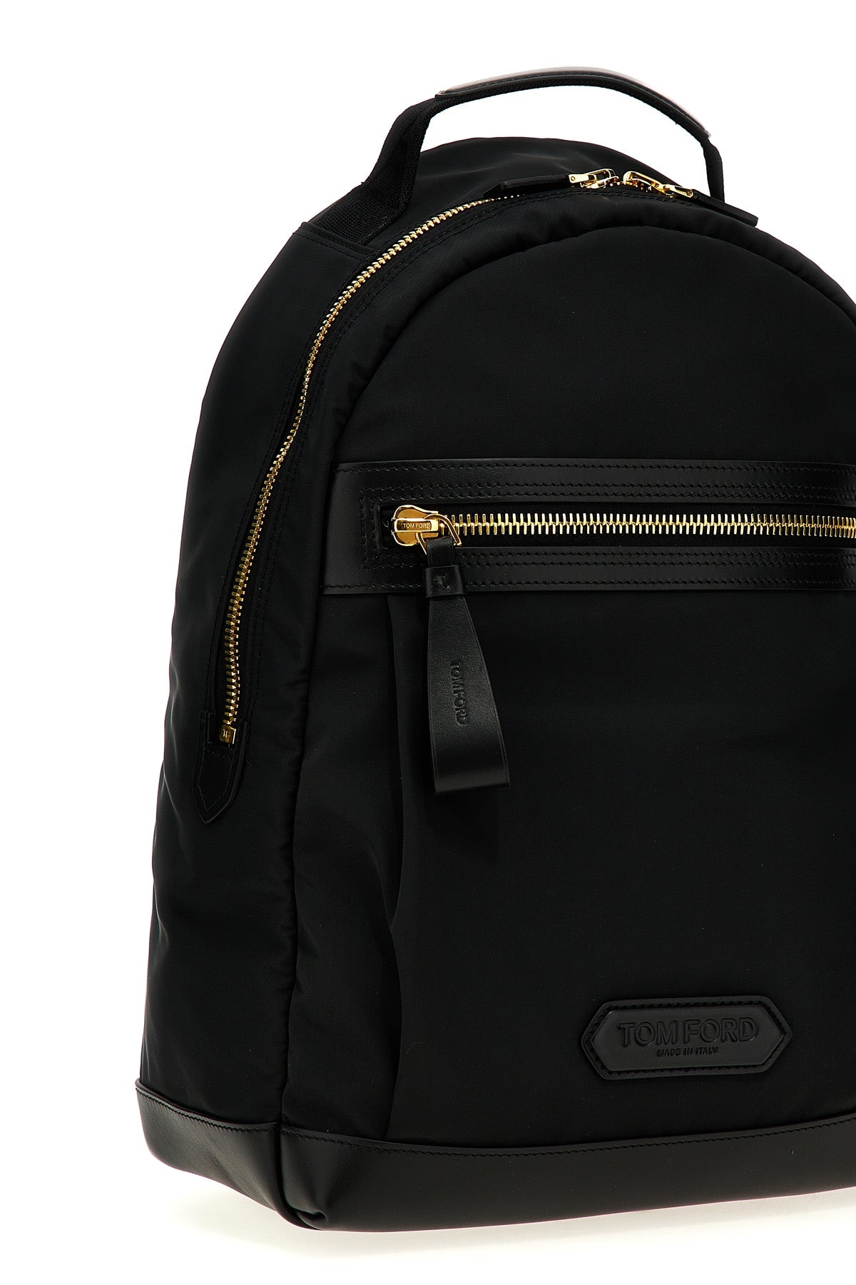 TOM FORD Logo backpack For Men 80% polyester, 20% calf leather
