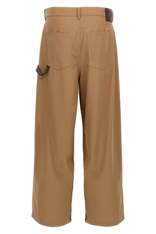 LOEWE 'Carpenter' pants For Men 95% cotton 5% calf leather