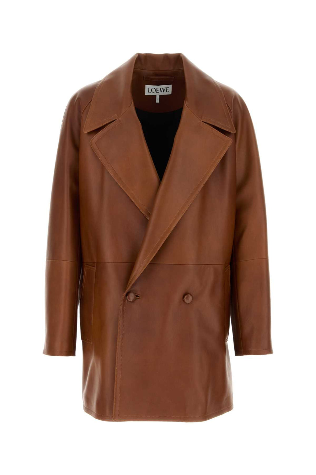 LOEWE DOUBLE BREASTED COAT For Men Exterior: 100% Lamb Lining: 100% Viscose