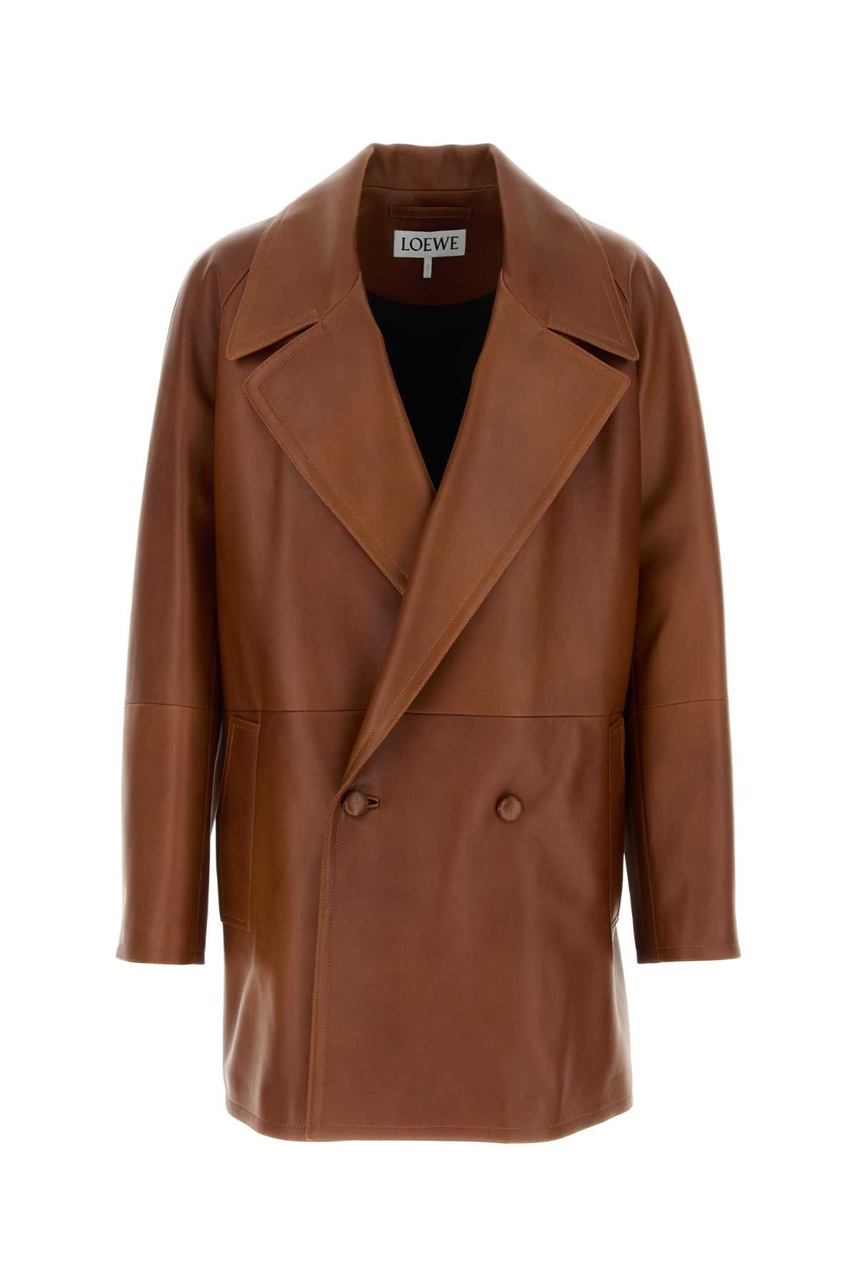 LOEWE DOUBLE BREASTED COAT For Men Exterior: 100% Lamb Lining: 100% Viscose